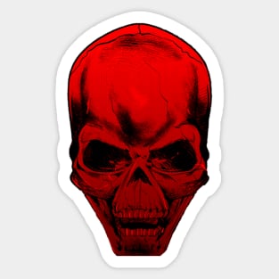 Red Skull Sticker